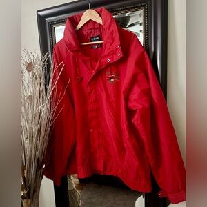 Gear Red Windbreaker Jacket Size XL Men’s